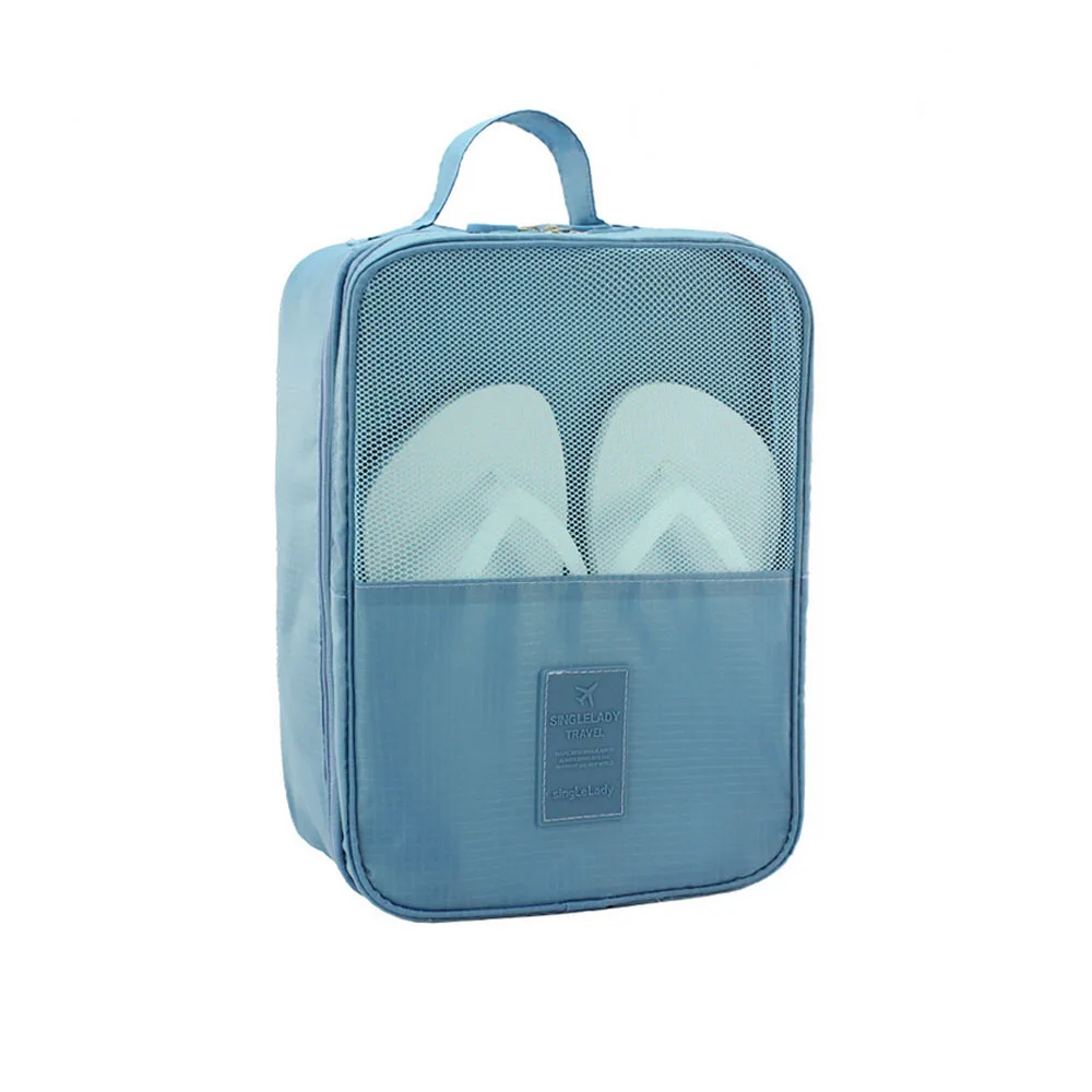 Новый портативный путешествия обувь сумка для хранения проветрить мешок пакет на застежке Организатор 29*13*22 см портативный сумки для