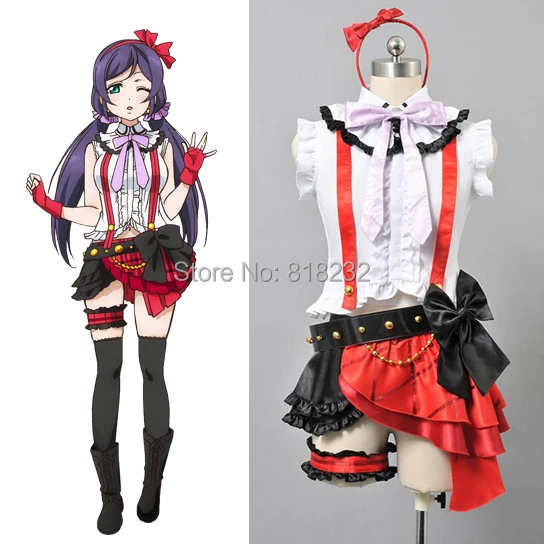Женский костюм для косплея Love Live School Idol Project OP1 Nozomi|anime cosplay costumes|cosplay costumenozomi tojo |