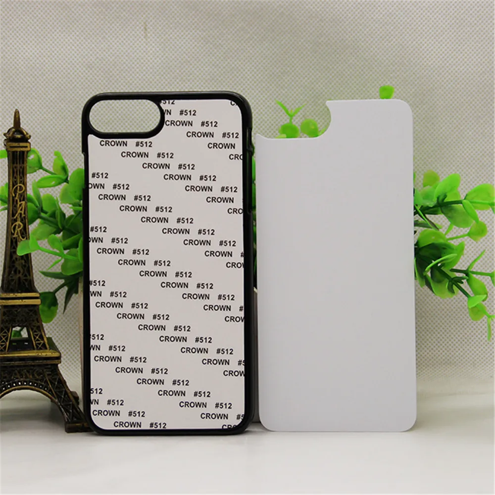 

10pcs/lot For iPhone 7 Plus 2D Sublimation Plastic Hard Case Back Cover For iPhone 5 5S 6 6S Plus 7 8 Plus Aluminium Inserts