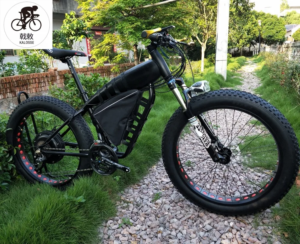 Flash Deal Kalosse  27 speed  Microshift  electric mountain bicycle  60V 2000W  Hydraulic brakes   electric snow bike 1