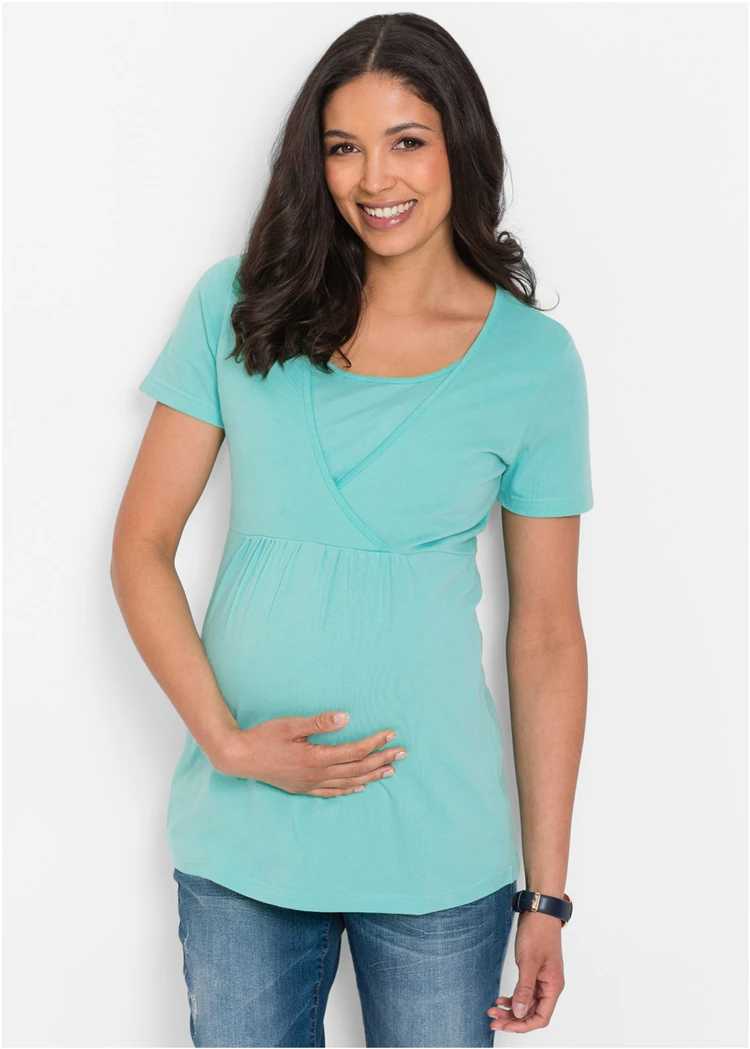 Maternity T-shirts Clothes For Pregnant Women Summer Lactating Mothers Nursing Breastfeeding Clothes Dress Shirt Top Feeding 3xl (2)