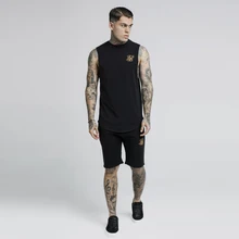 Мужские хлопковые шорты Sik шелк Kanye West Бодибилдинг мода повседневное тренажерные залы тренировка для бегунов бренд короткие штаны спортивные штаны