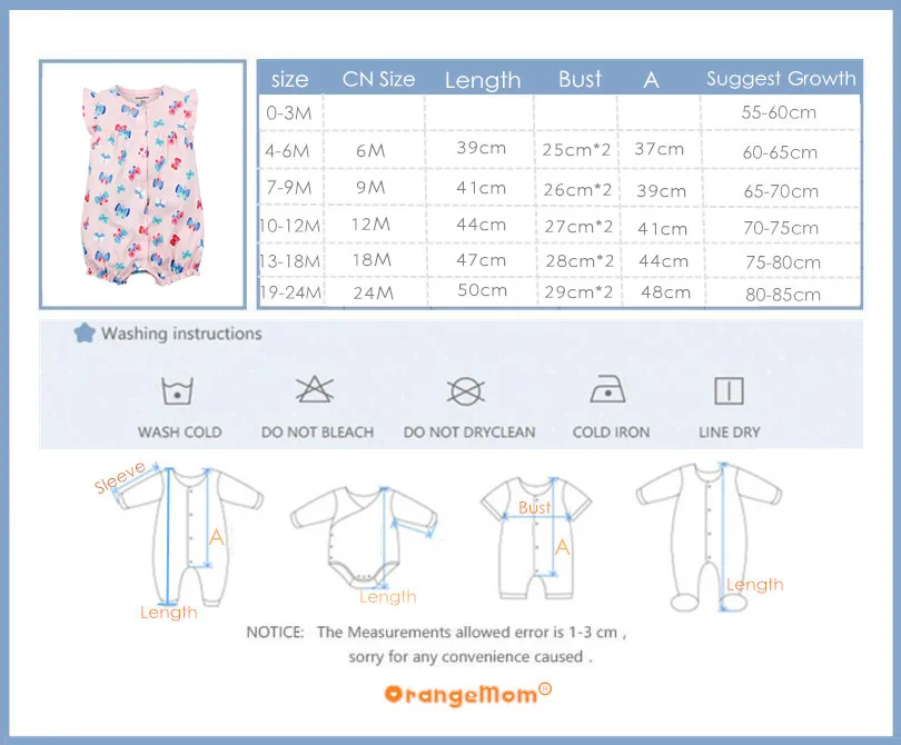 Новинка года, Официальный магазин Orangemom, одежда для маленьких девочек цельный комбинезон, одежда для малышей хлопковый комбинезон, боди для младенцев, roupas menina