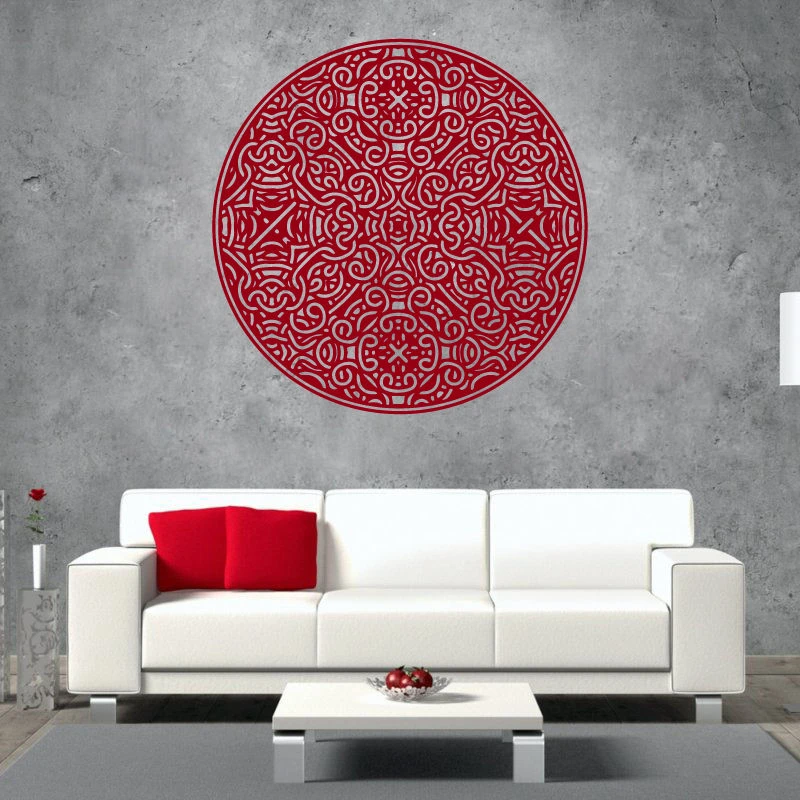 DCTAL Yoga Sticke Pattern Lotus Decal Body-building Posters Vinyl Wall Decals Pegatina Quadro Parede Decor Mural Yoga Sticker