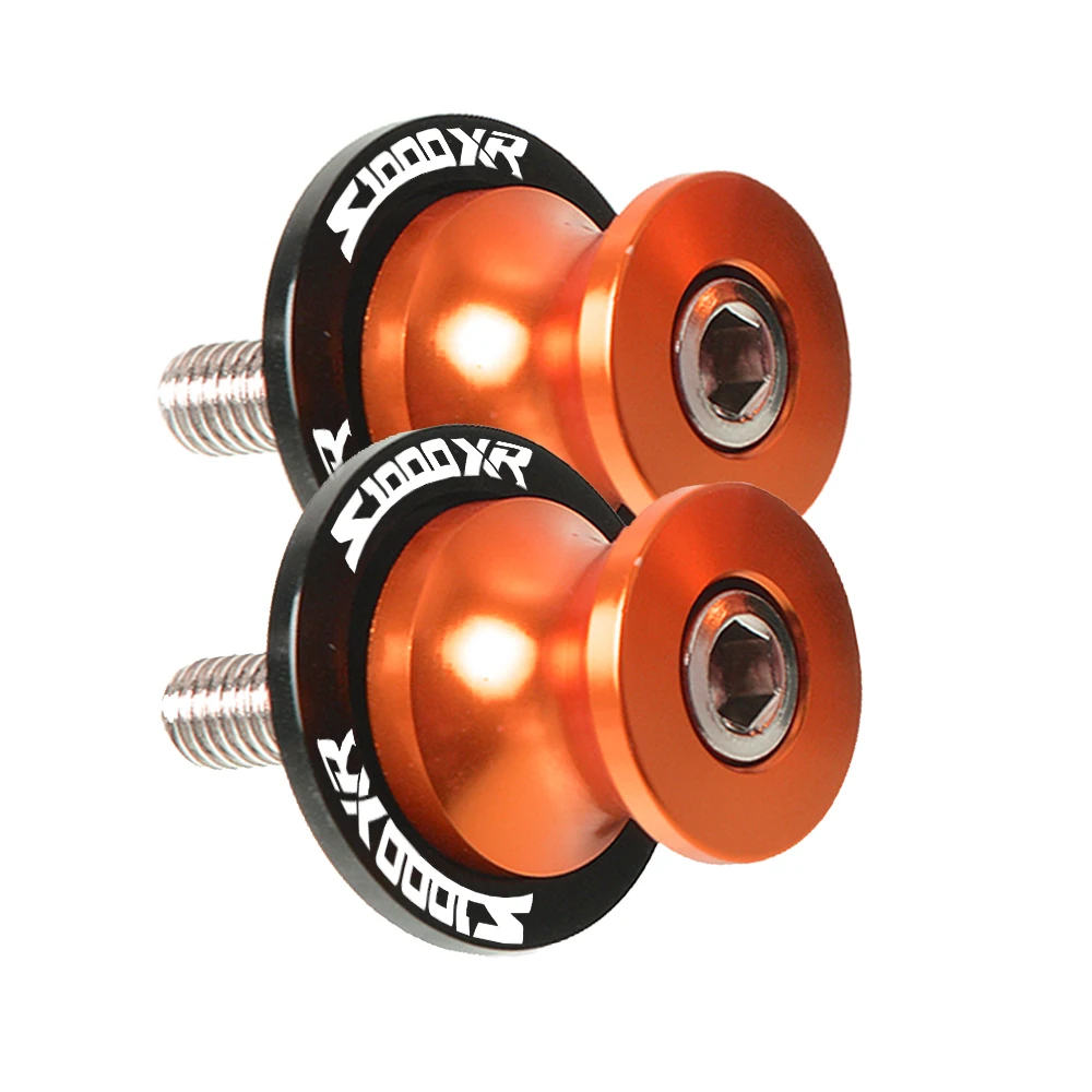Высокое качество 8 мм аксессуары для мотоциклов маятник Катушки слайдер стенд Винты для BMW S1000XR с логотипом - Цвет: 8MM orange