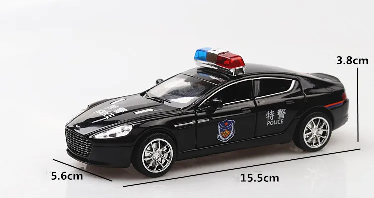 Exquisite 1:32 special police&fire alloy car model,simulation die-casting 6 door sound and light pull back model,free shipping