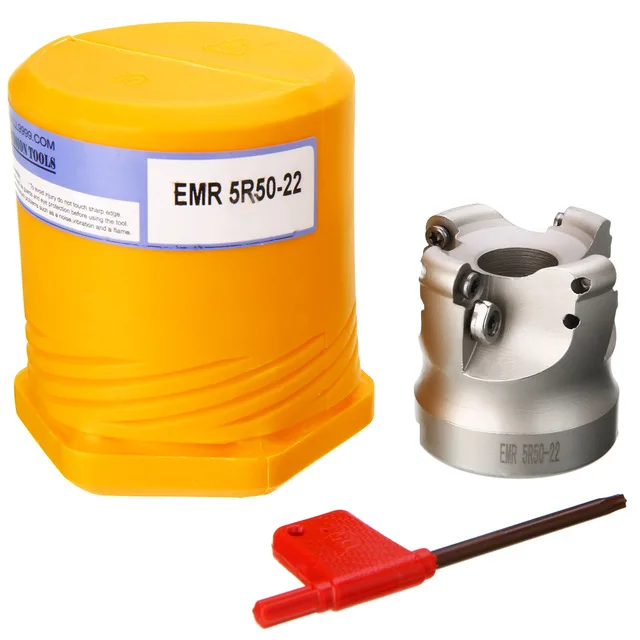 1 шт. 4 флейты EMR 5R 50-22 4T круглый дюбель фреза фрезерный инструмент с T15 гаечный ключ