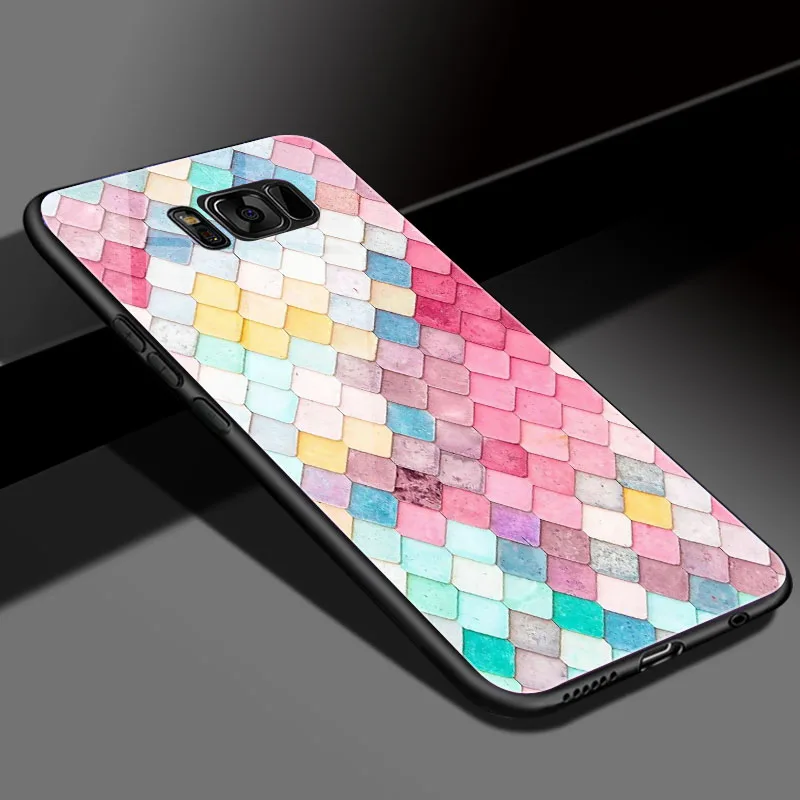 DIY фото по индивидуальному заказу чехол для телефона для samsung Galaxy S8 S9 закаленное Стекло чехол samsung Galaxy A6 A6Plus A7 j3 J5 J7 j530