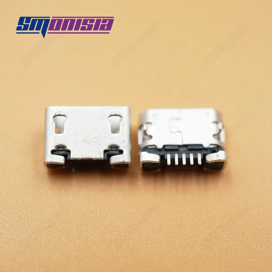 Smonisia 100 шт. Micro USB разъем для OPPO R807 X907 R811 Замена USB зарядки разъем