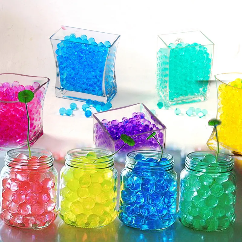

500pcs Crystal Soil Bag Kids Toys Ball Water Beads Flower/Wedding/Decoration Maison Growing Water Balls Home Decor 7Z SH760