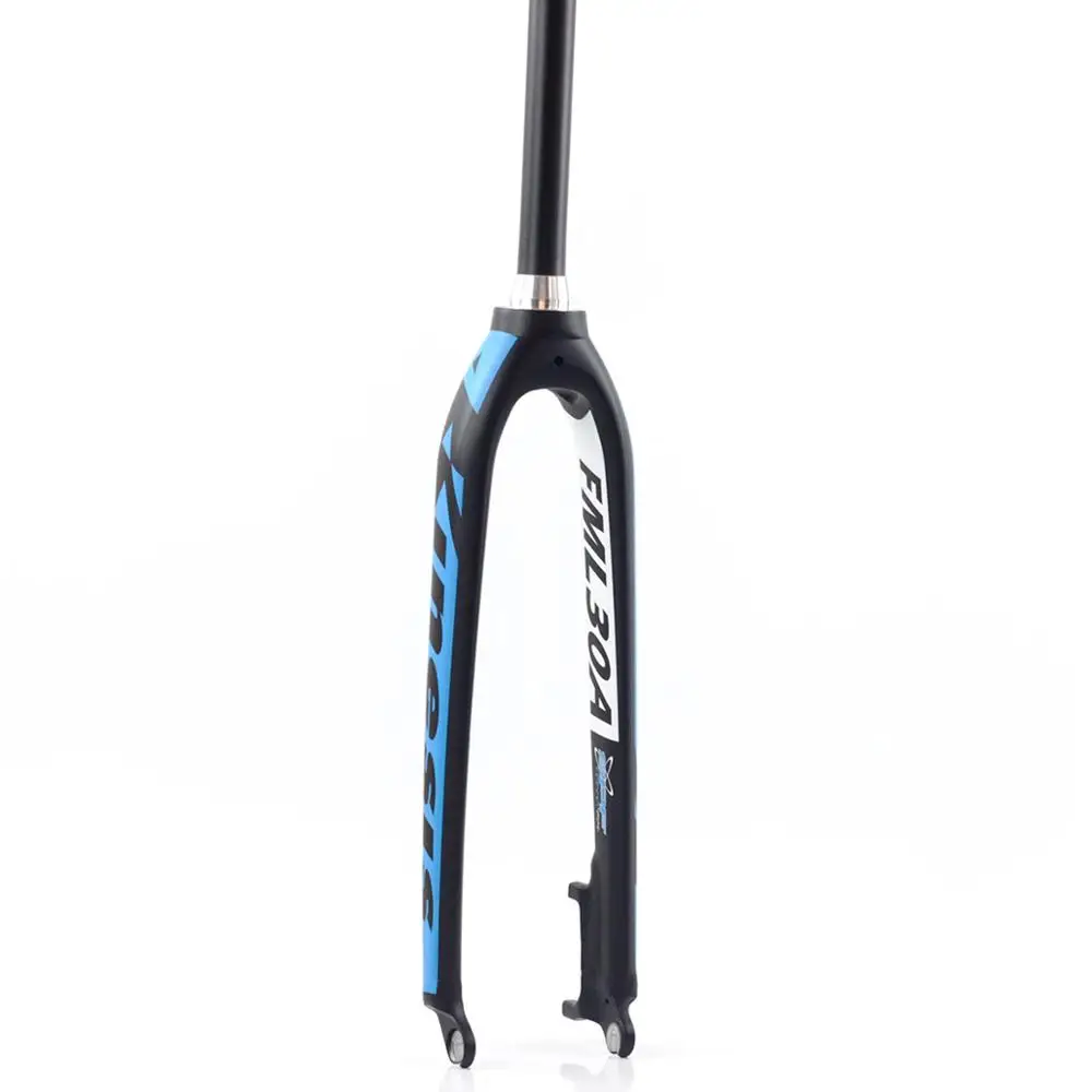 Kinesis 2" 27,5" 2" Алюминий MTB жесткая вилка конический конус 1-1/8" до 1-1/" дисковый тормоз быстросъемные вилки 830 г - Цвет: black blue