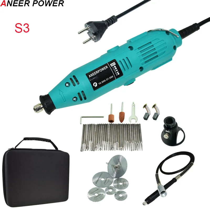 Стильная новая гравировальная ручка электрическая дрель DIY ДРЕЛЬ Dremel 180 Вт Электрический Роторный инструмент шлифовальная машина Мини дрель мини-мельница шлифовальный станок - Цвет: S3