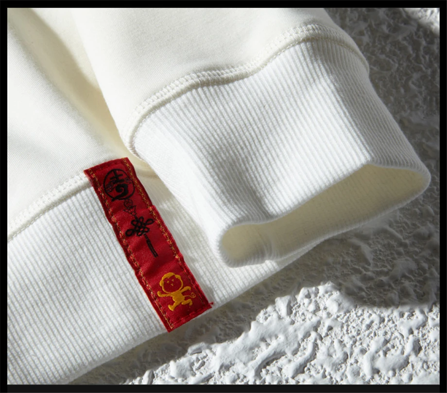Streetwear Crane Embroidery Pullover Men Hip Hop Sweatshirts Cotton O-neck Chinese Style Mens Autumn Hoodies Casual HZ073