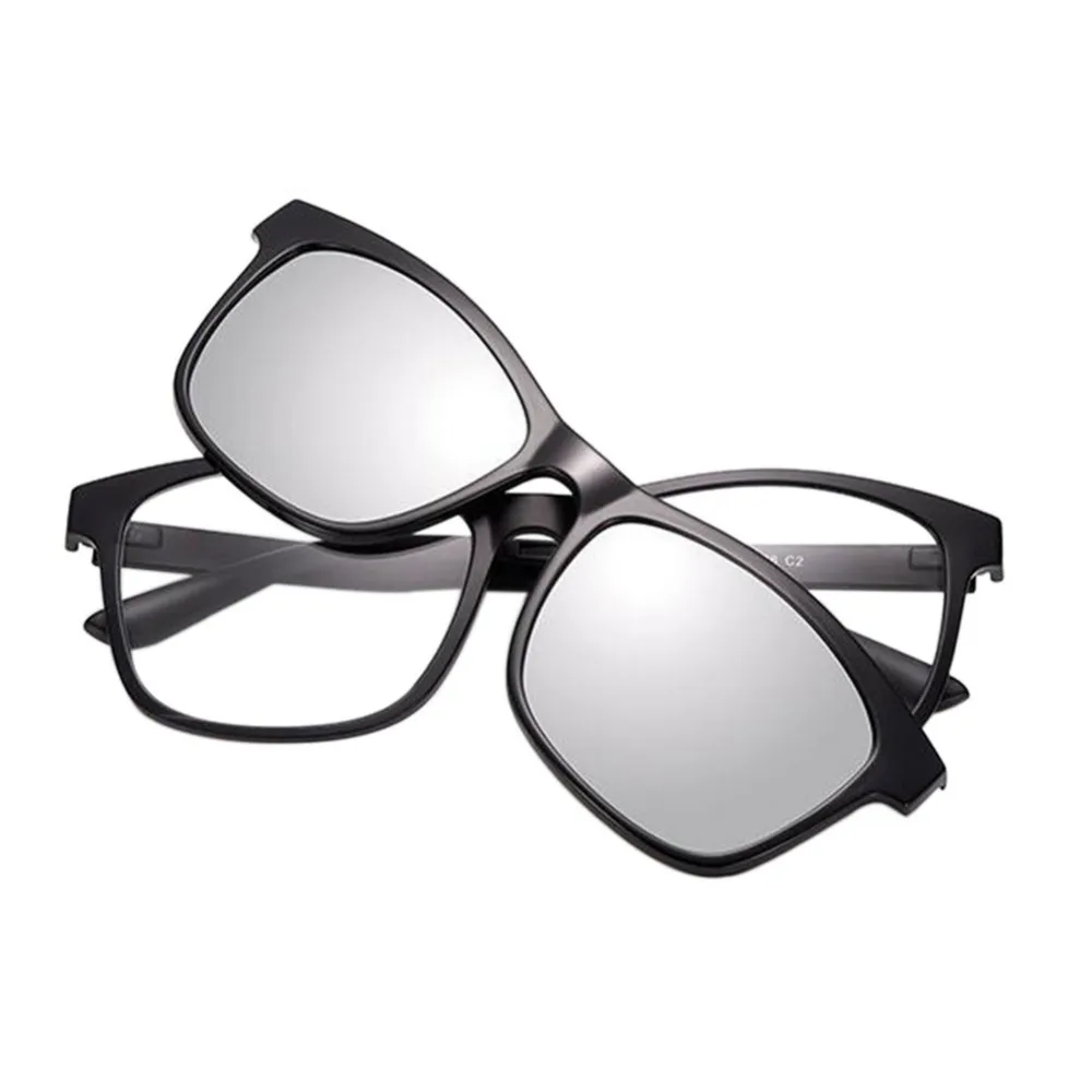 New Eyeglasses Full Frame With Clip Polarized Lenses Mirrors