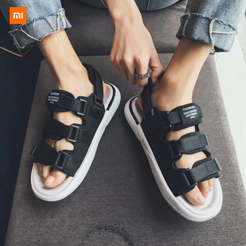 

New Xiaomi Mijia Youpin Soft bottom trend magic stickers sandals and slippers men's shoes