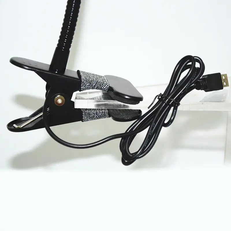 USB зарядное устройство Светодиодная настольная с зажимом свет SMD3528 настольная лампа 3X/10X увеличительная линза регулируемое эластичное кольцо Портативный дети света 5 Вт светодиодный свет