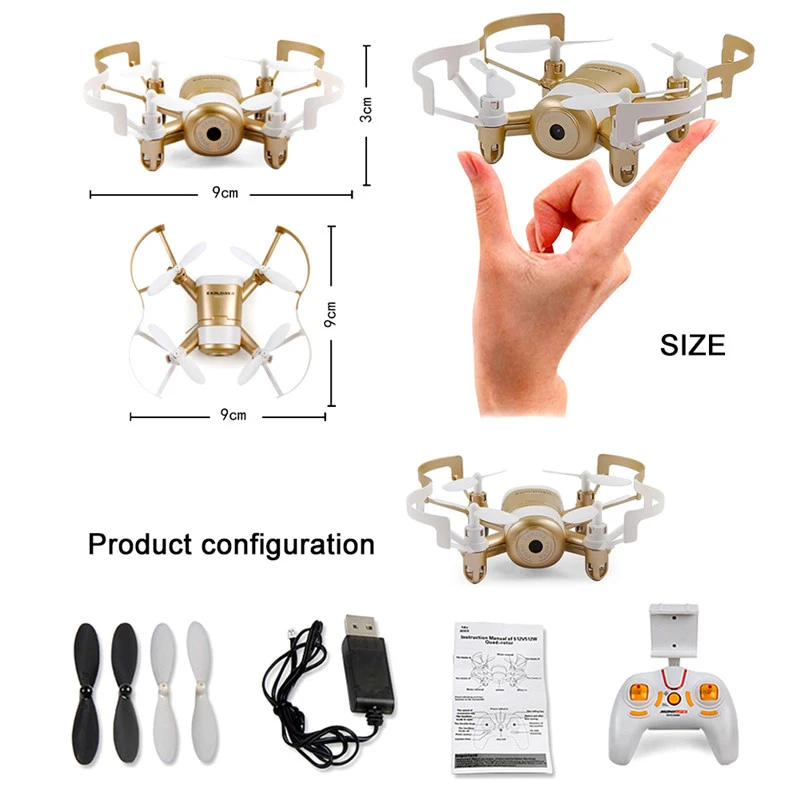 Новые детские игрушки Мини WiFi FPV RC Дрон JXD 512DW 2,4 г 6-axis 4 CHwith HD камера гироскоп RC Квадрокоптер высота Удержание Безголовый Дрон игрушка
