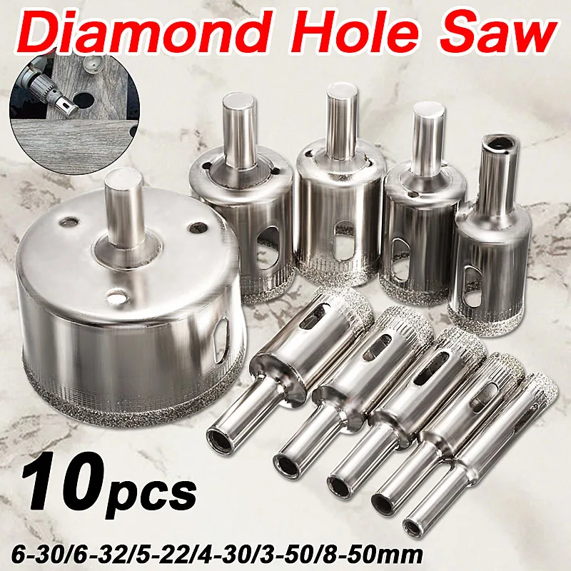 Buy Drillpro 10pcs 8 50mm Core Drill Bit Diamond Hole