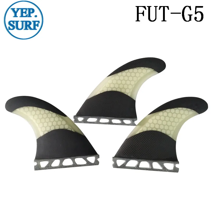 Surfiing Future Fin G5 углеродное волокно соты Стекловолокна Плавники белого цвета Future tri набор ласт для серфинга