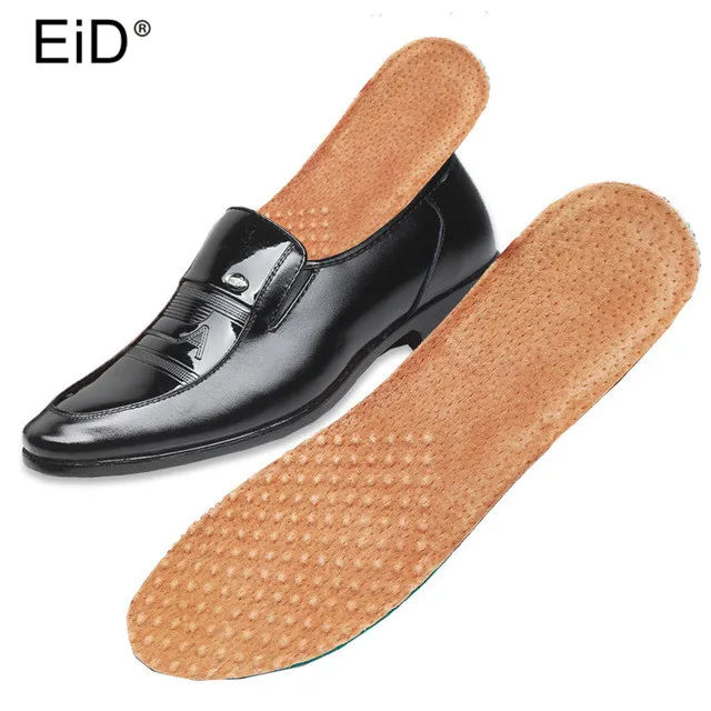 EiD ультратонкие дышащие дезодорирующие кожаные стельки из свиной кожи, впитывающие пот, сменные стельки
