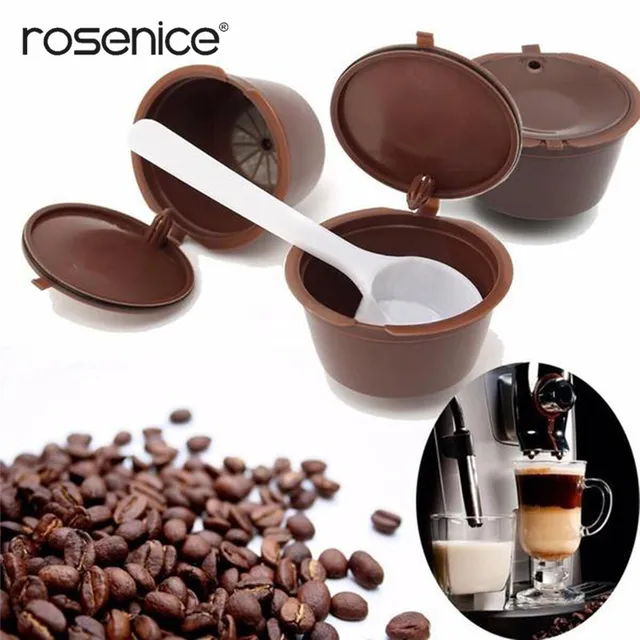 Cheap Coffee Capsule Refillable Coffee Capsule 200 Times Reusable Compatible For Nescafe Gusto 2 Colors