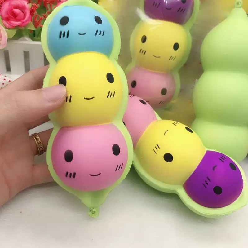 PUDCOCO новейший 1 шт. горох медленно поднимающийся каваи хлеб мягкими игрушка для коллекции подарки - Цвет: Многоцветный