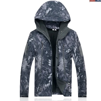 Kryptek black TAD sharkskin Куртки Водонепроницаемые износостойкие пальто уличный для прогулок и рыбалки приключения, Туризм куртки kryptek песок камуфляж - Цвет: Kryptek black