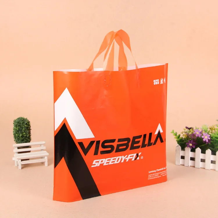 Горячая продажа Дешевые Пользовательские печати логотип Косметическая пластиковая сумка для покупок/печать логотипа пластиковые сумки
