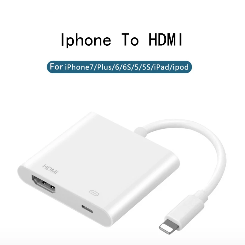 

Professional HDMI Cable Adapter For Apple interface 8Pin to HDMI Digital AV Converter for iPad iPhone X 8/7/6/Ipad Air iOS 11 10