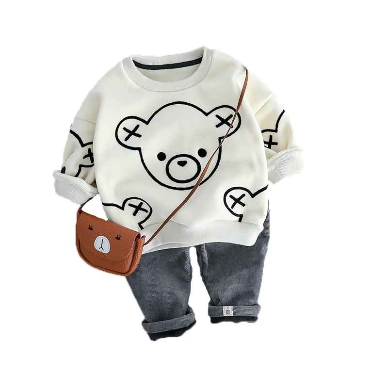 Комплекты одежды для мальчиков г. Осенний детский спортивный костюм для мальчиков Зимний пуловер Одежда для детей комплекты одежды для маленьких мальчиков