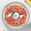 HIMOSKWA 1.2L Multifunctional Meat Grinder 220V Kitchen Electric Cutter Mixer Household Mincer Chopper Food Processor Glass Bowl 3