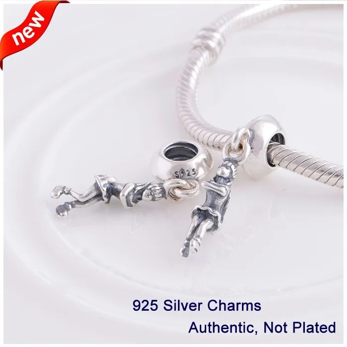 L353 Аутентичные стерлингового серебра 925 оригинальные бусины Красивые Подвески для девушки женские ювелирные изделия DIY Подходит Pandora браслет самодельный