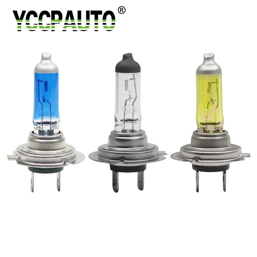 YCCPAUTO H7 Car Halogen Lamp Golden Warm White 3200k 6000k Car Light