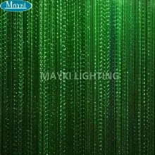 Maykit 2700 м 0,75 мм ПММА пластиковые волоконно-оптические огни использовать сверкающие боковые светящиеся волоконно-оптические хвосты для водопада занавески Decoratio