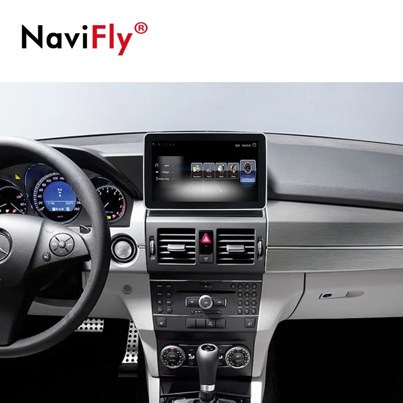 Navifly Android 3g ram 32G rom автомобильный аудио gps навигатор для Mercedes Benz GLK Class X204 2008- с 4G SIM wifi Радио BT