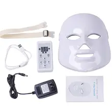 7 цветов светодиодный Фотон Маска для лица световая терапия омоложения кожи