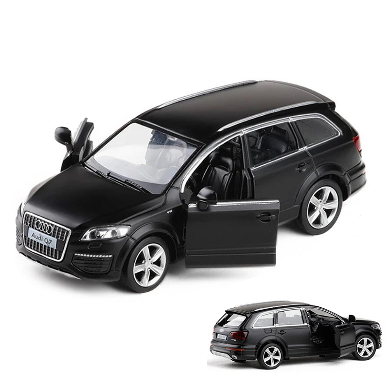 Audi Q7 V12 SUV Black 1:36 Model Car Diecast Gift Toy Vehicle Kids Pull Back