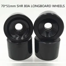 4pcs/Set 70MM Blank longboard wheels Skateboard Wheels LONGBOARD STREET WHEELS SOFT WHEELS FOR SPEED CUIRSER  SHR 80A