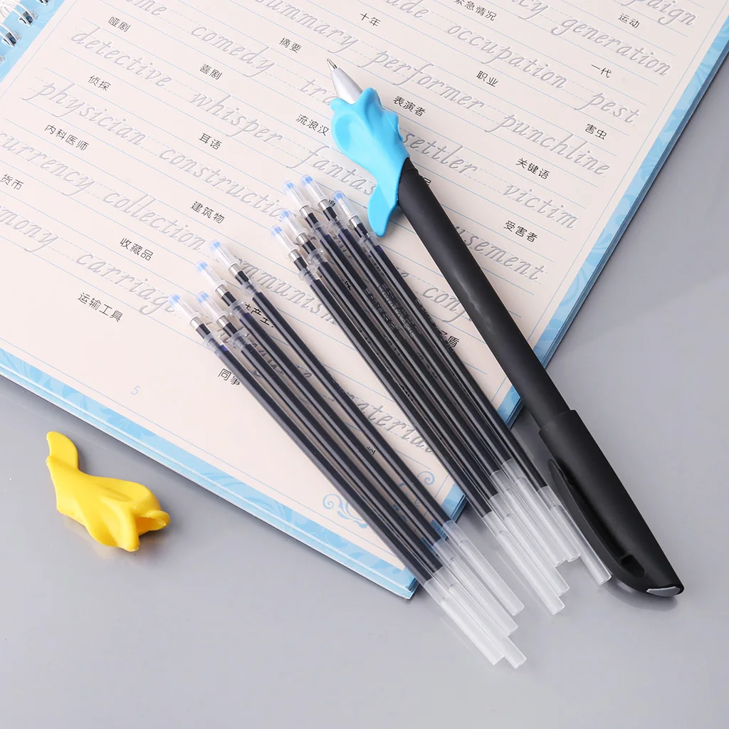 3 многоразового использования паз для каллиграфии тетрадь английский Курсив почерк паз обучение ручка заправки держать набор инструментов#326