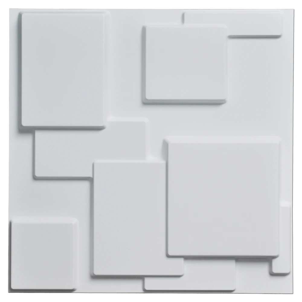 

Decorative 3D Wall Panels Textured Design Art Pack of 12 Tiles 3D PVC Panels for Wall Background