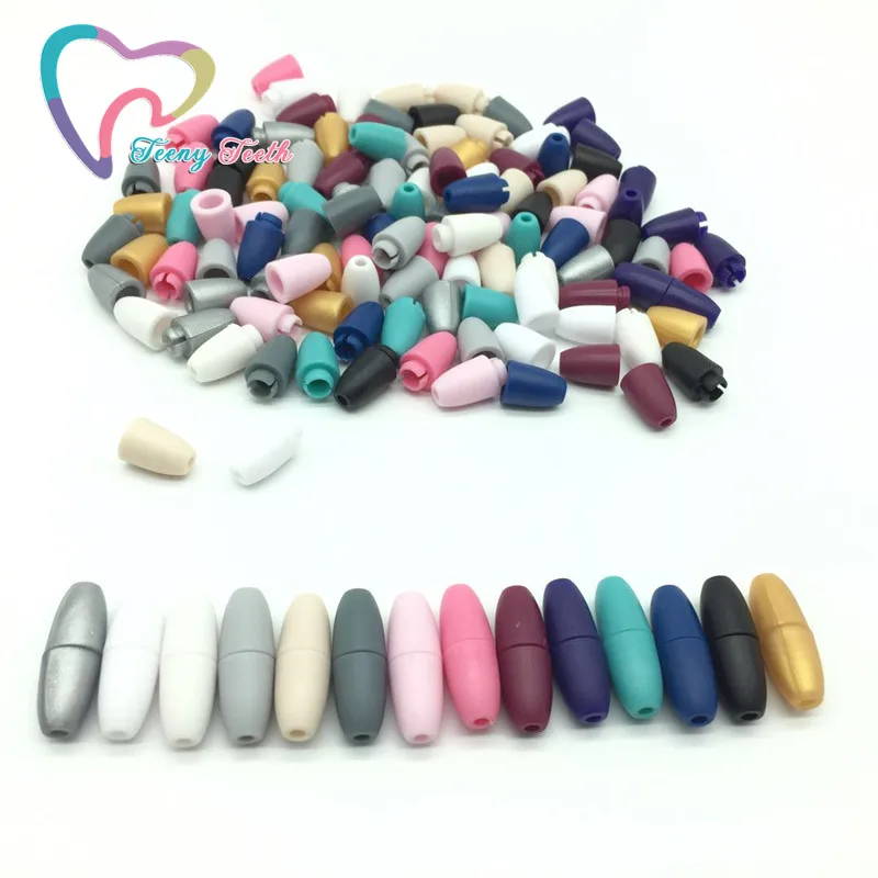 

Teeny Teeth 150 PCS Breakaway Plastic Clasps For Silicone Teething Necklace DIY Safety Clasp For Baby Toys Clasps Lobster Clasps