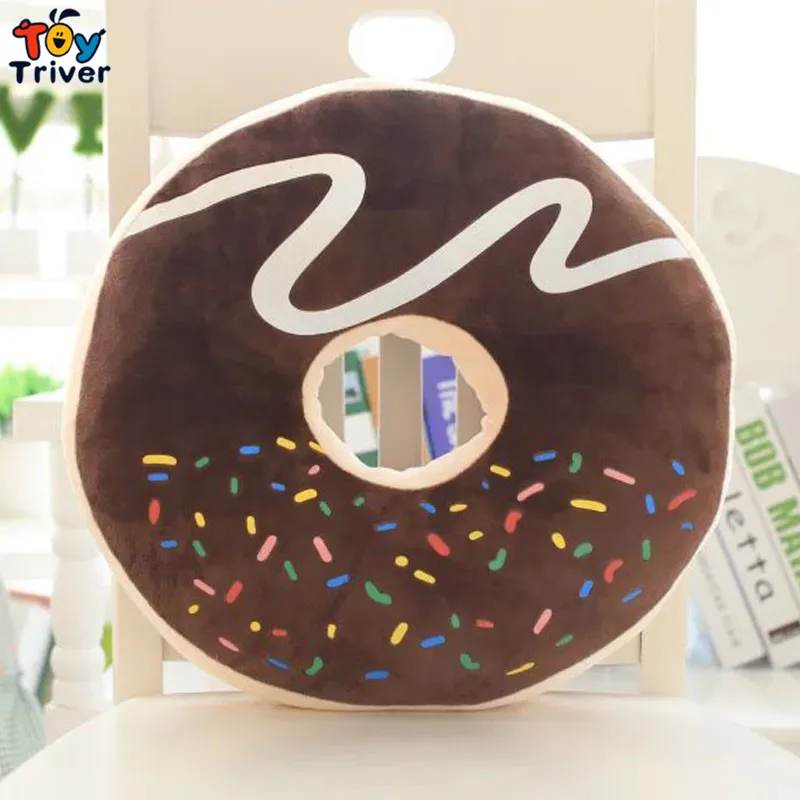 

Funny Cartoon Sweet chocolates Donuts Sofa chair back Cushion Car Mats office nap pillow Toy Free Shipping Hello Kitty