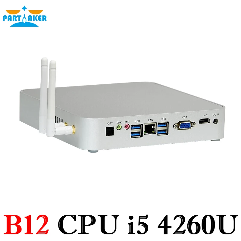 Lowest Price Partaker B12 Business Mini PC Barebone Core i5 4260u Windows Mini PC 12V VGA HDMI with Fan Mini Computer Lowest Price Partaker B12 Business Mini PC Barebone Core i5 4260u Windows Mini PC 12V VGA HDMI with Fan Mini Computer