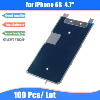 

For iPhone 6S 100pcs/lot Original Inner Metal LCD Shield Back Plate With Heat Dissipation Adhesive Replacement Parts free DHL