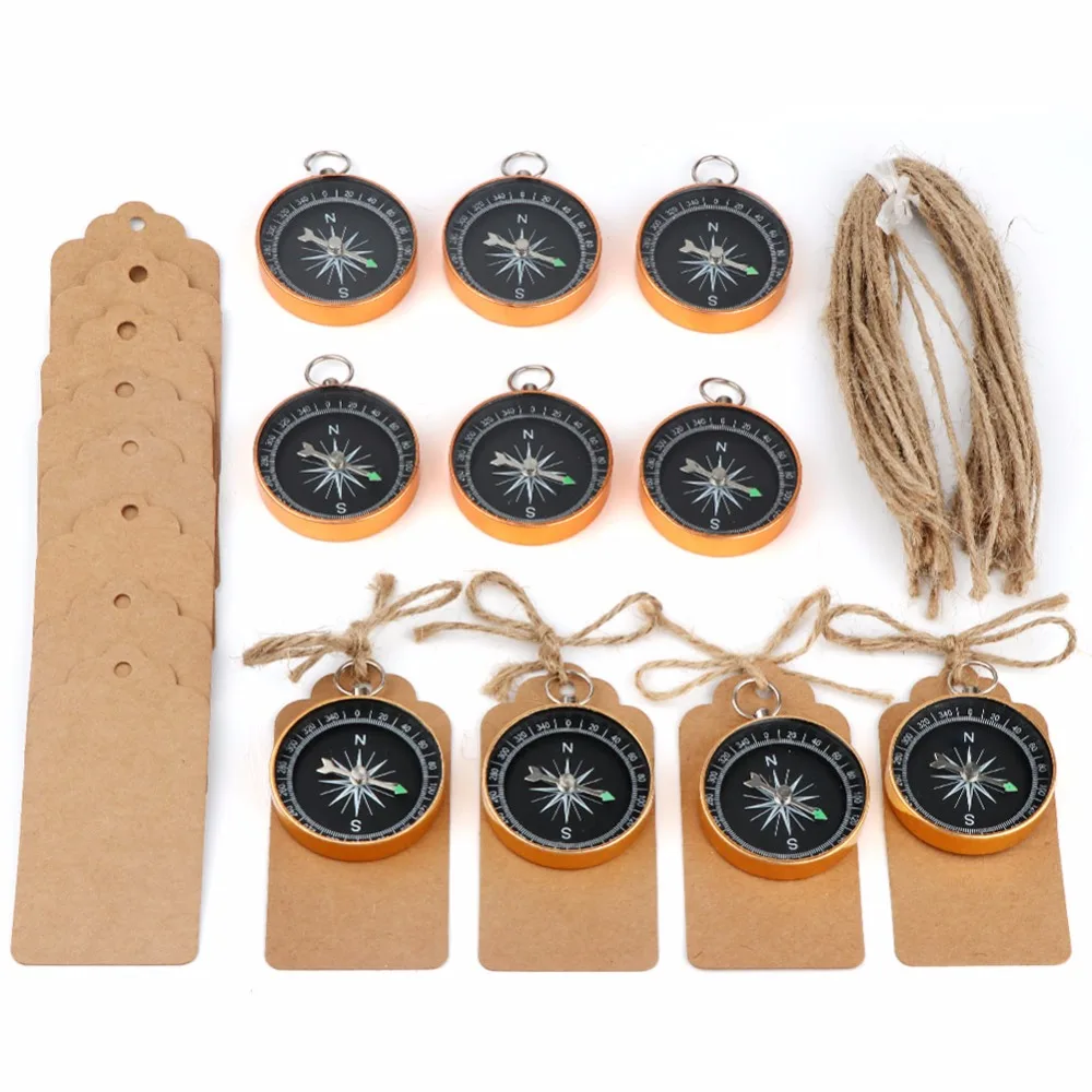 

Ourwarm 50 set Wedding Souvenirs for Guests Compass+Tags Labels Travel Themed Party Favors for Kids Birthday Anniversary