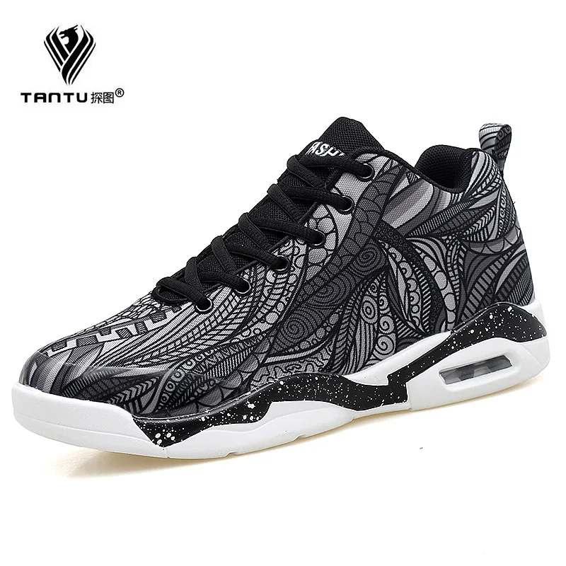 

TANTU Fashion Breathable Lovers Unisex Casual Shoes Lace-up Men Shoes Human Comfortable Tenis Male Size 35-47 Sneakers Shoes