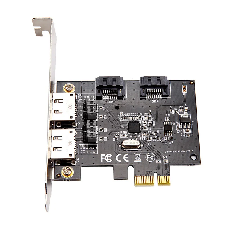 PCI-E на 2 порта SATA 3,0 и 2 порта esata PCIE SATA3 плата расширения адаптера PCI Express