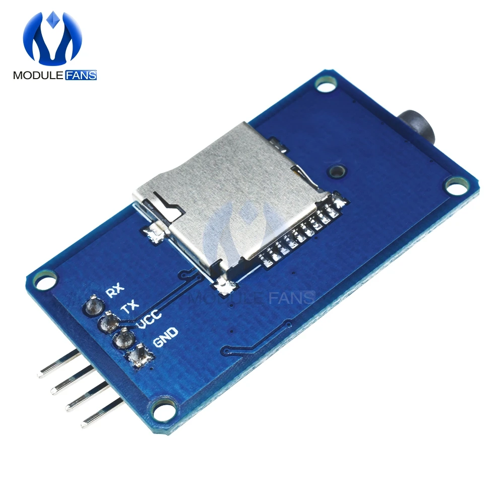 Последовательный модуль музыкального MP3 плеера YX5300 UART для Arduino AVR ARM PIC CF Micro SD SDHC