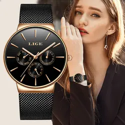 2019 классические женские часы из розового золота Топ бренд класса люкс женское платье бизнес мода повседневные водонепроницаемые часы