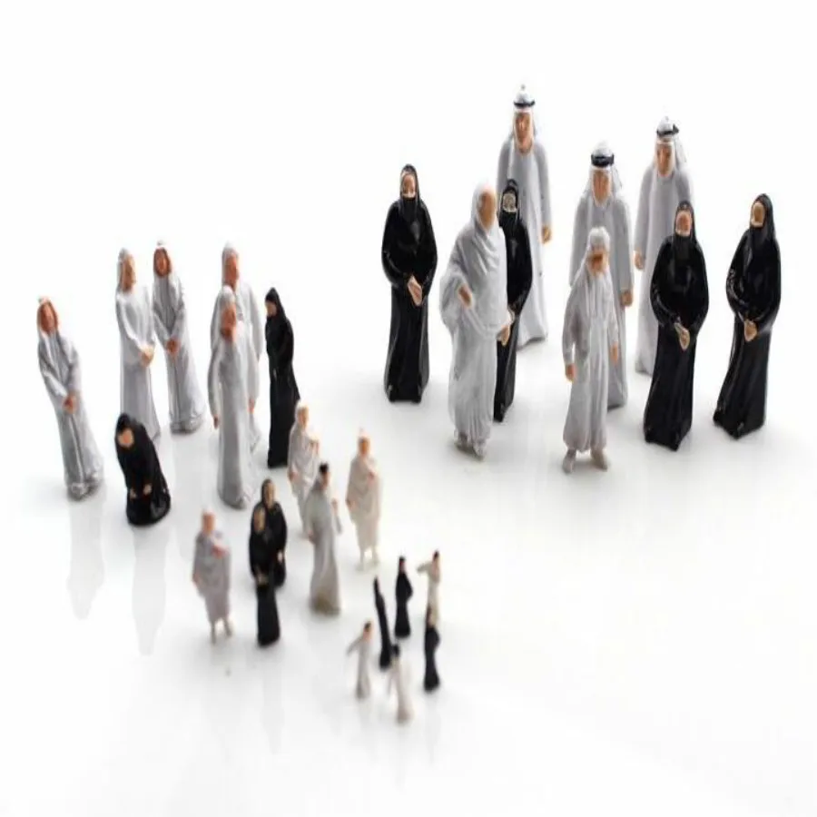 architecture model plastic arab figure in kits toy  (23)